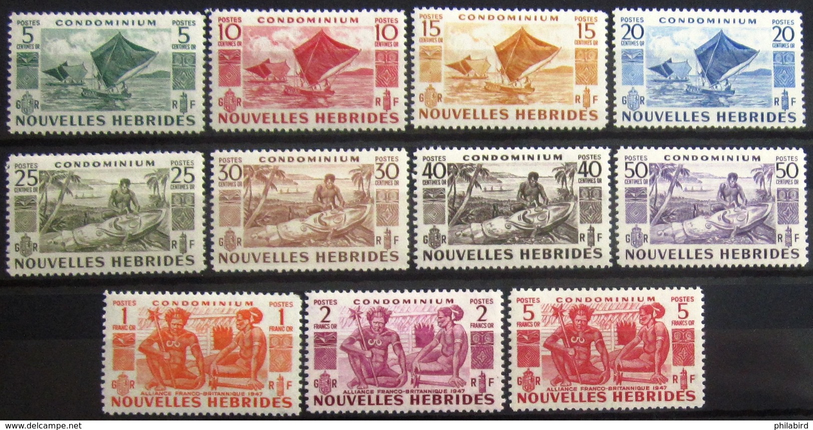 NOUVELLES-HEBRIDES                         N° 144/154                          NEUF** - Neufs