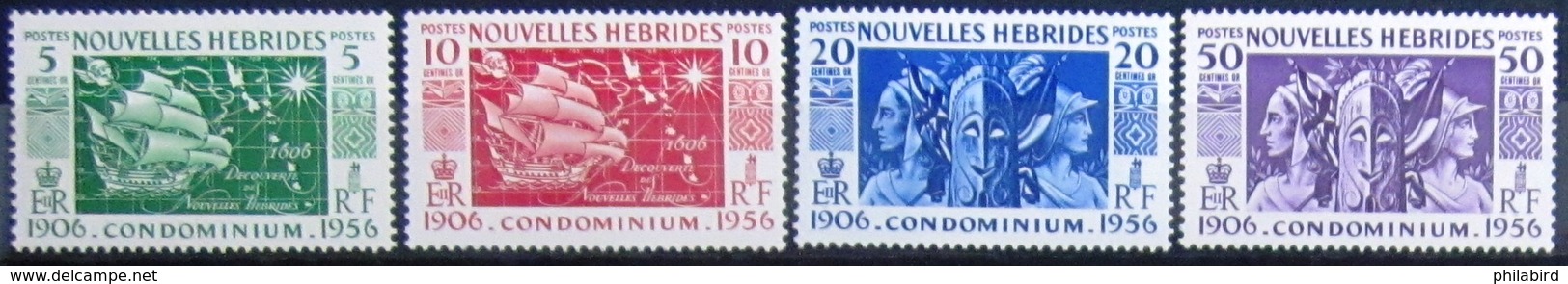 NOUVELLES-HEBRIDES                         N° 167/170                          NEUF* - Unused Stamps