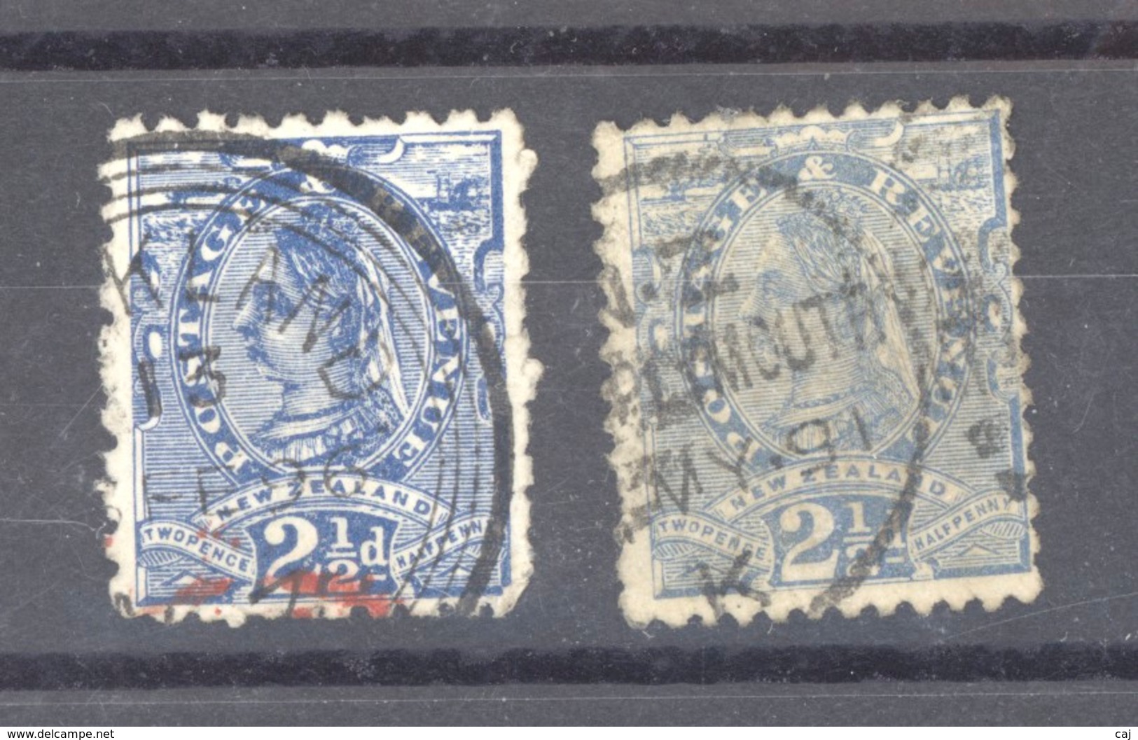 Nouvelle Zélande  :  Yv 68-68a  (o) Bleu Et Outremer - Gebraucht