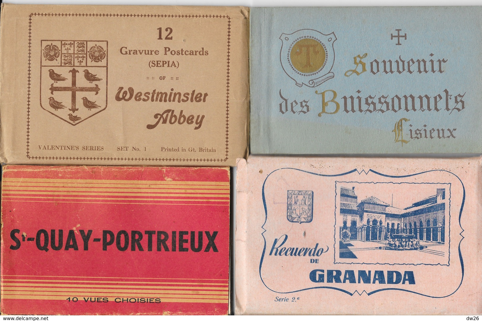 Lot De 21 Pochettes - Pochette, Carnet 290 CPA: St Quay, Aix Les Bains, Libourne, Le Crotoy, Lisieux, Briançon... - 100 - 499 Postcards