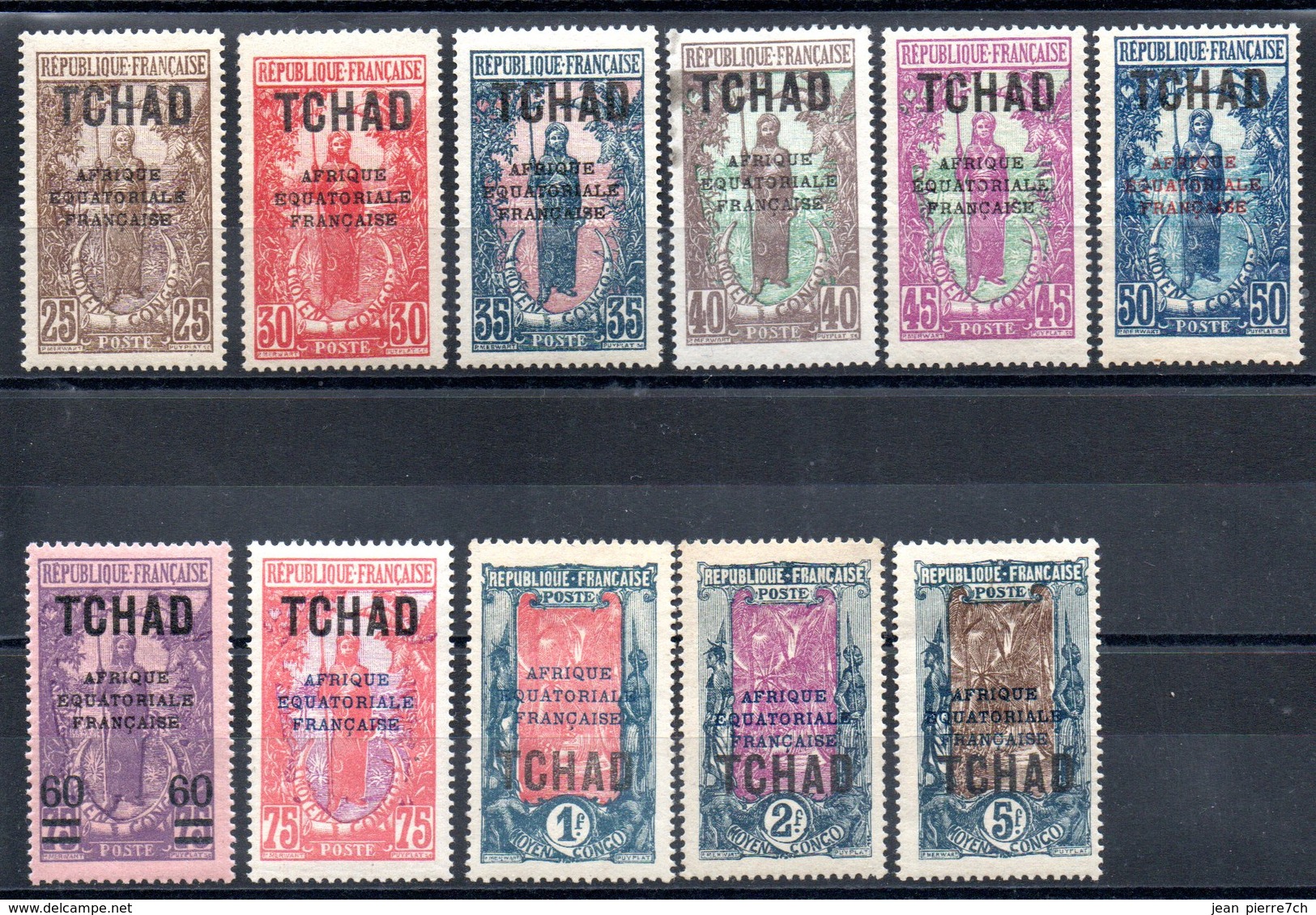 Tchad  Tschad Y&T 19** - 22**, 23*, 23a**, 24* - 26*, 27**, 28**, 29(*), 30*, 31**, 32*, 33**, 34*, 35*, 36** - Unused Stamps