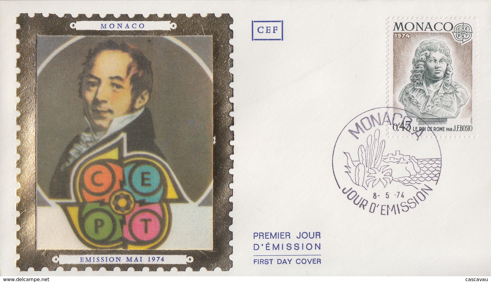 Enveloppe  FDC  1er  Jour   MONACO     EUROPA     1974 - 1974