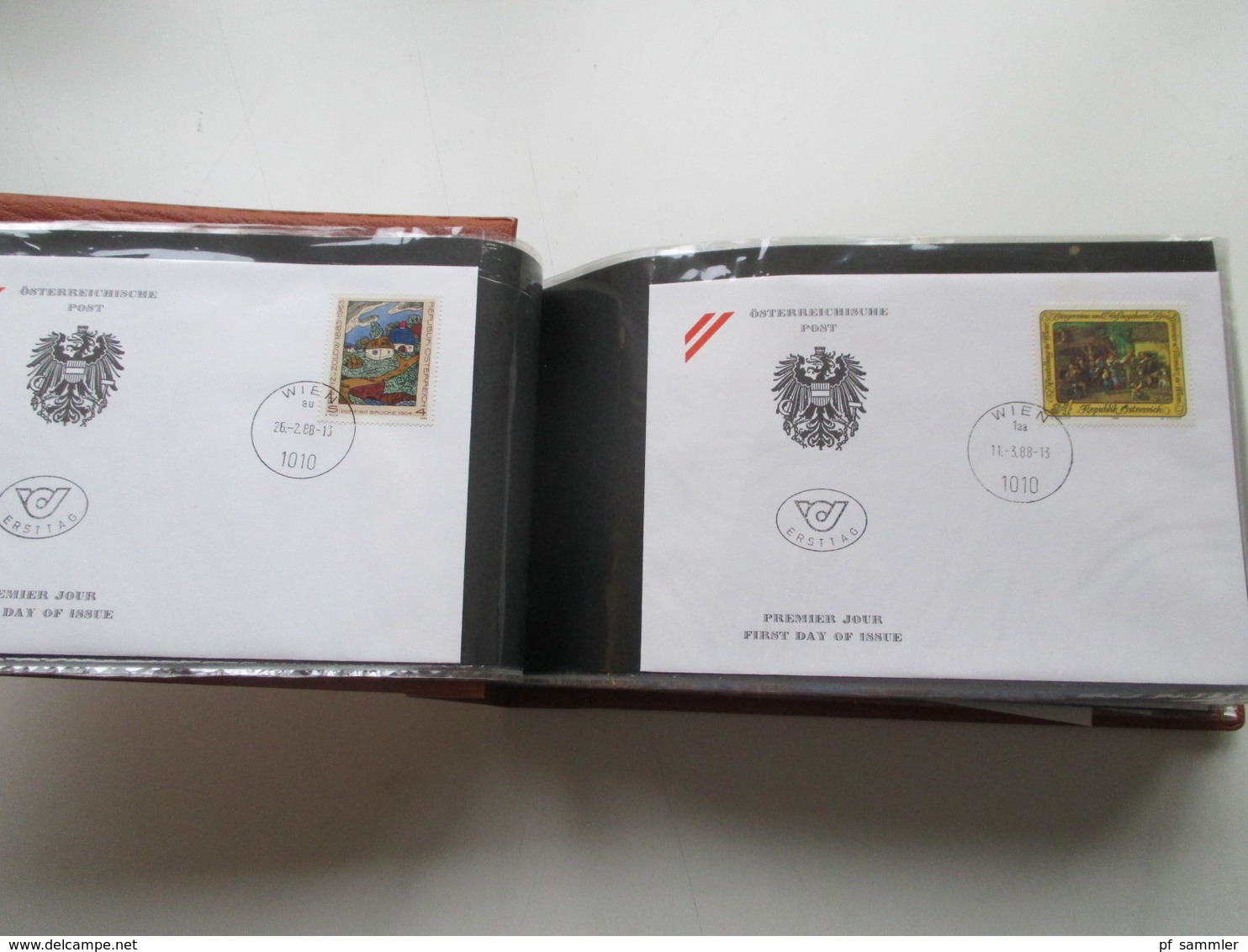 Österreich FDC / Ersttagsbriefe der Jahre 1967 - 1991 in 7 dicken Briefalben! mit knapp 700 Belegen! mit Christkindl