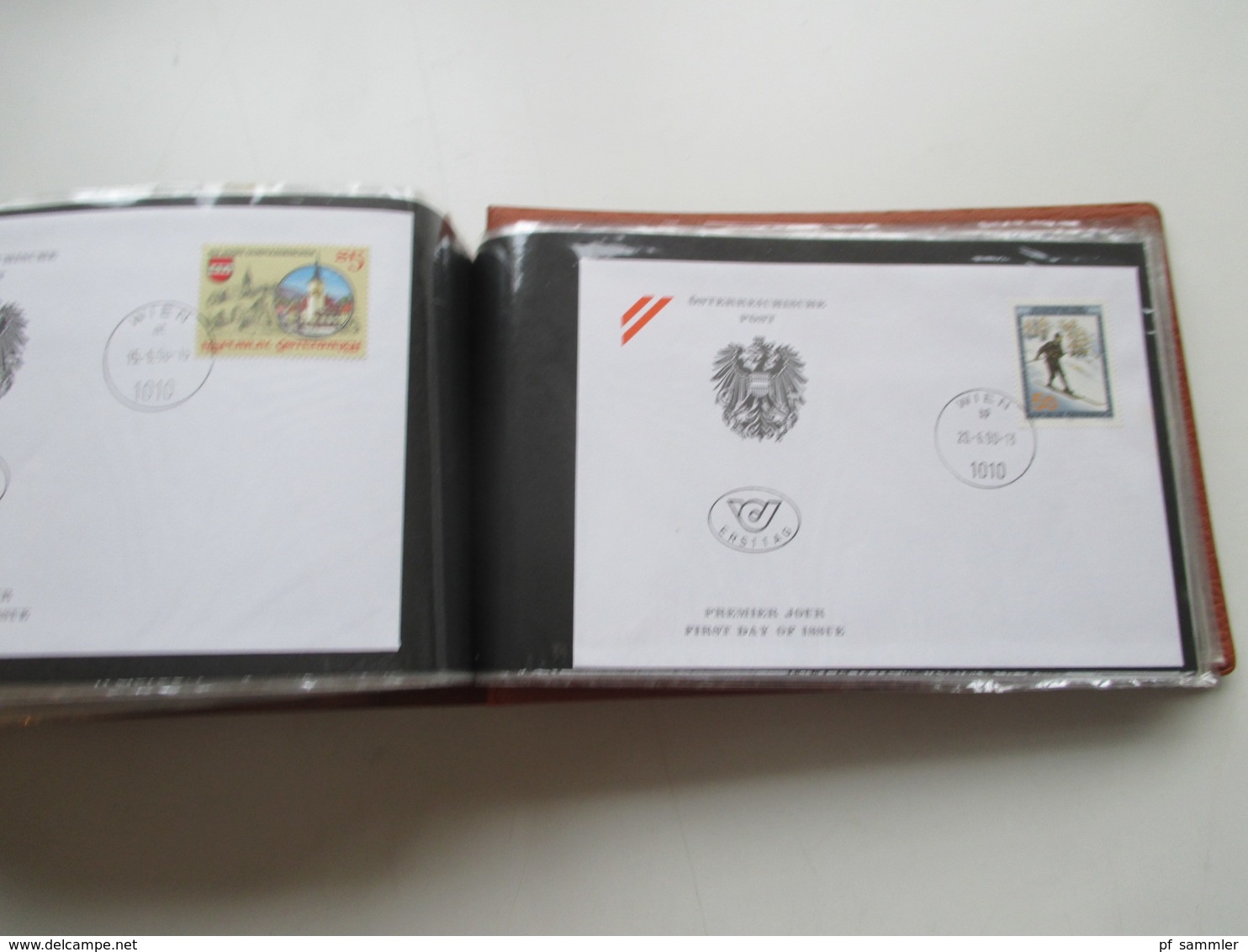 Österreich FDC / Ersttagsbriefe der Jahre 1967 - 1991 in 7 dicken Briefalben! mit knapp 700 Belegen! mit Christkindl