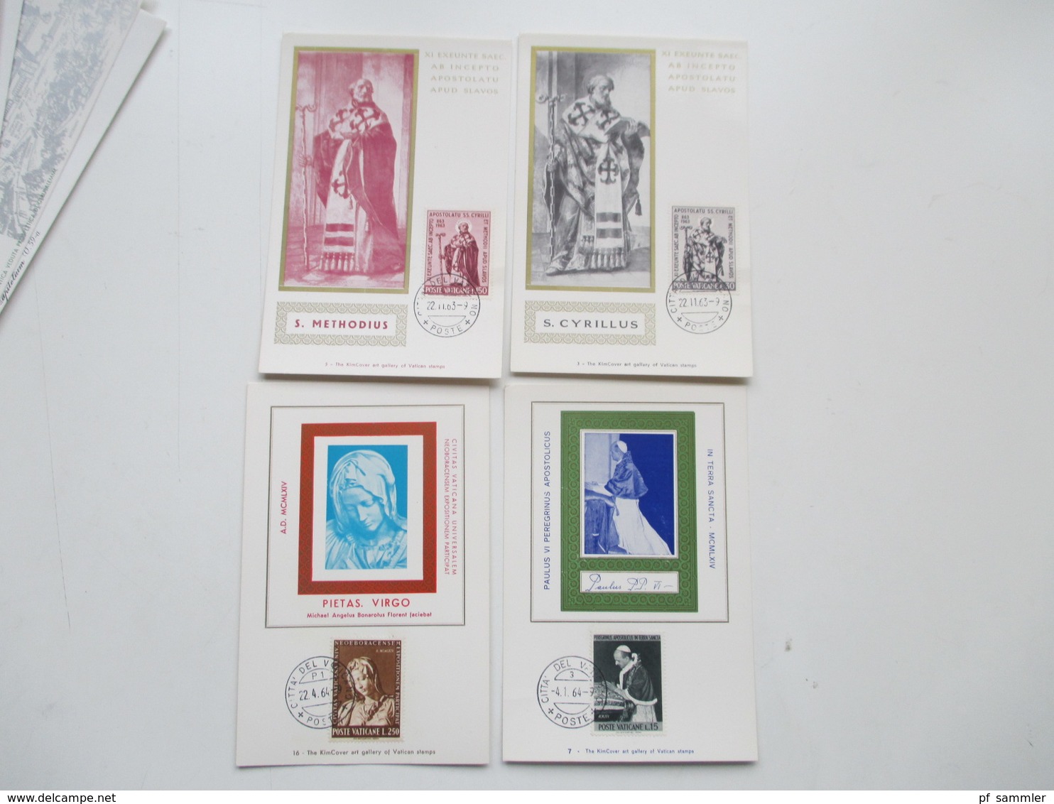 Vatican 1950 - 1982 Kleiner Belegeposten Mit Aerogramme / Ansichtskarten / Maximumkarten Usw. Insgesamt 72 Stk. - Verzamelingen