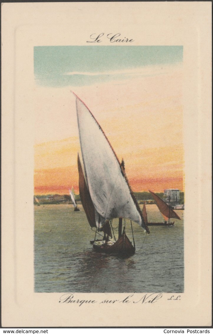 Barque Sur Le Nil, Le Caire, C.1905-10 - Lévy CPA - El Cairo
