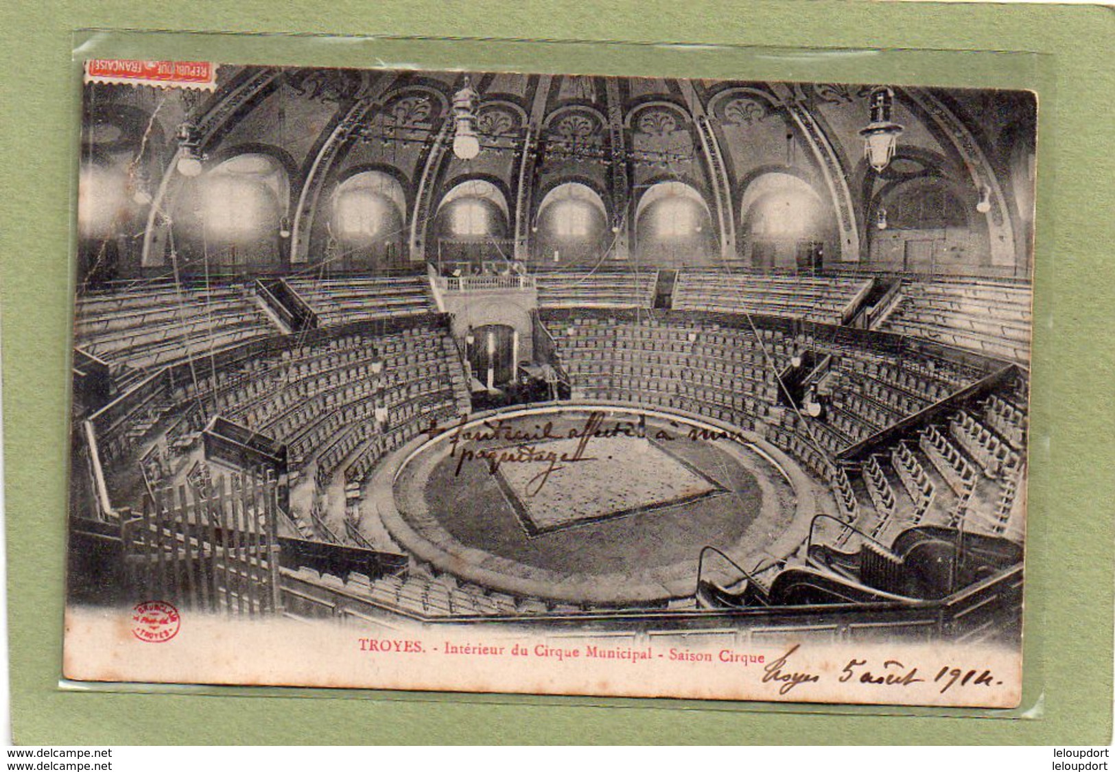 TROYES  INTERIEUR DU CIRQUE MUNICIPAL  SAISON CIRQUE - Troyes