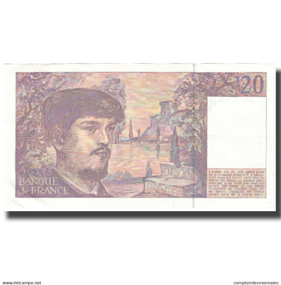 France, 20 Francs, Debussy, 1993, 1993, SPL, Fayette:66 Bis.4, KM:151h - 20 F 1980-1997 ''Debussy''