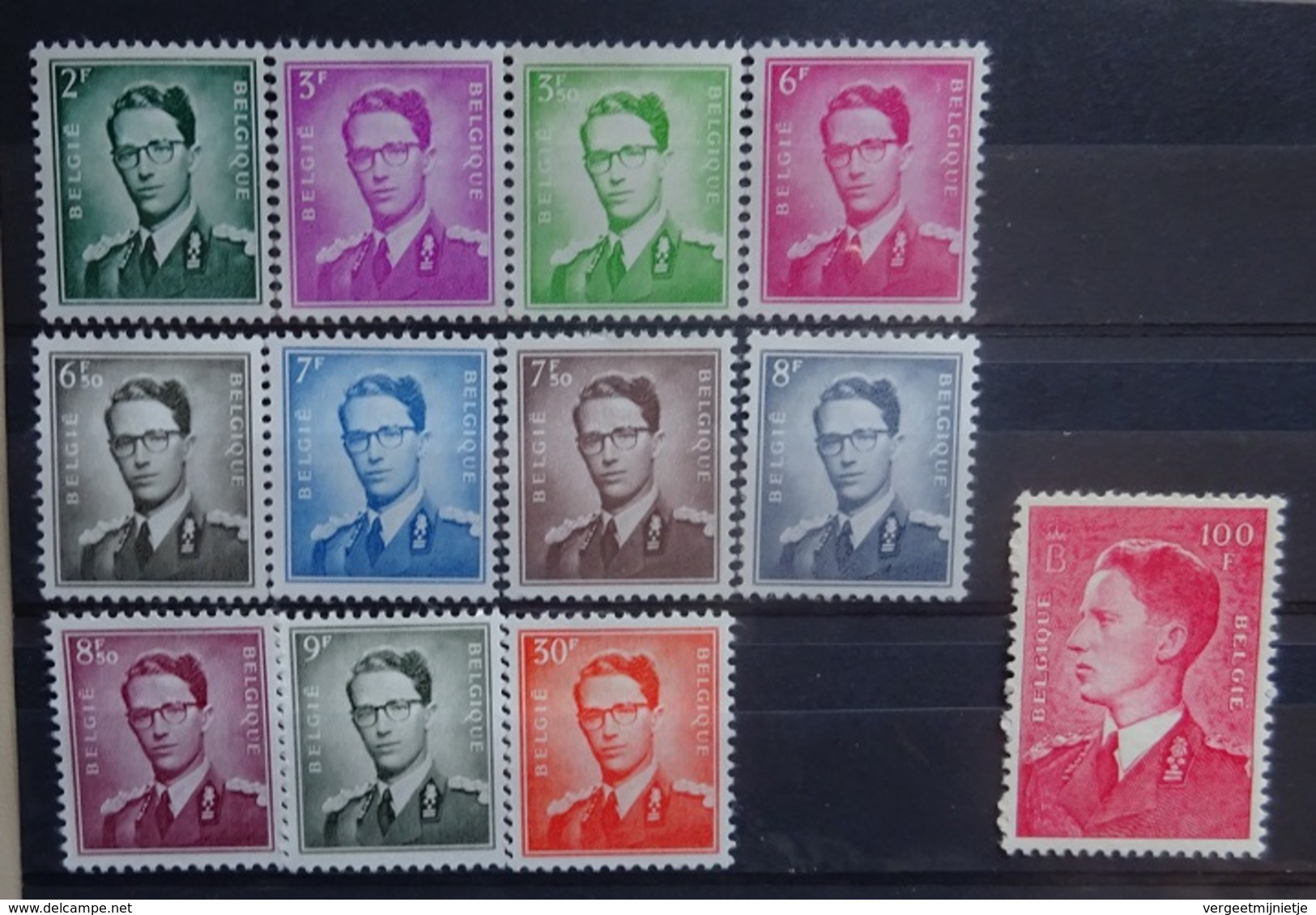 BELGIE  1958   Nr. 1066 - 1075     Postfris **   CW 365,00 - 1953-1972 Bril