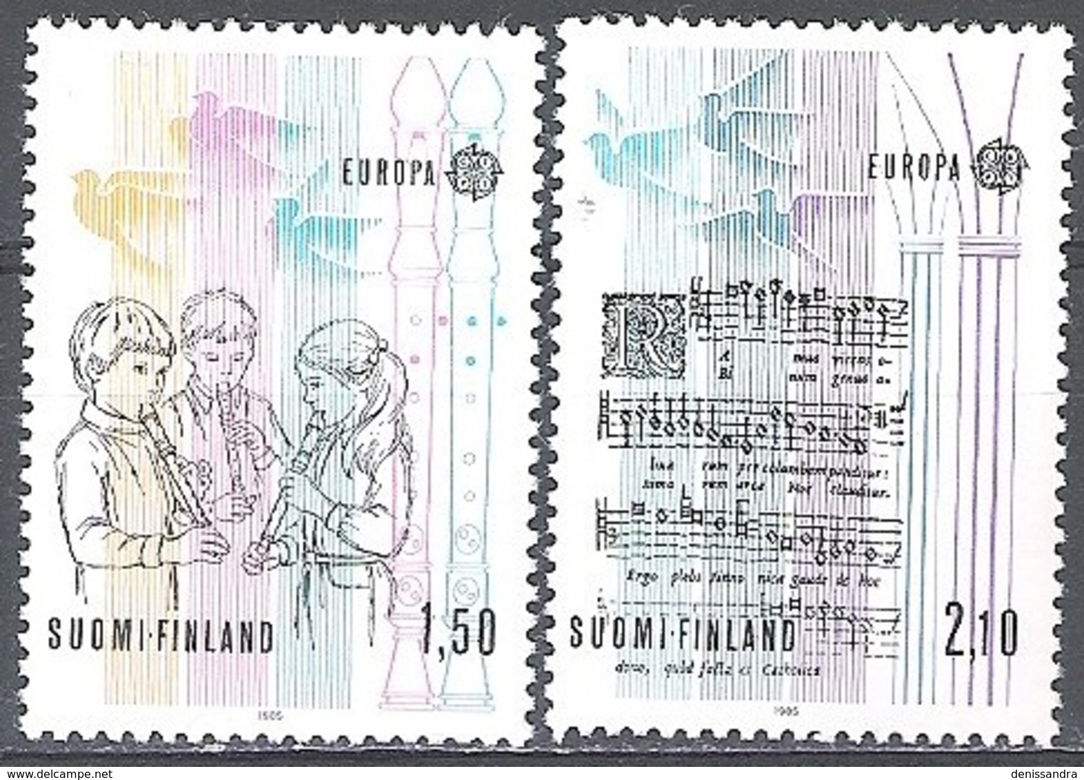 Finland 1985 Michel 968 - 969 Neuf ** Cote (2013) 10.00 Euro Europa CEPT Année Européenne De La Musique - Ungebraucht