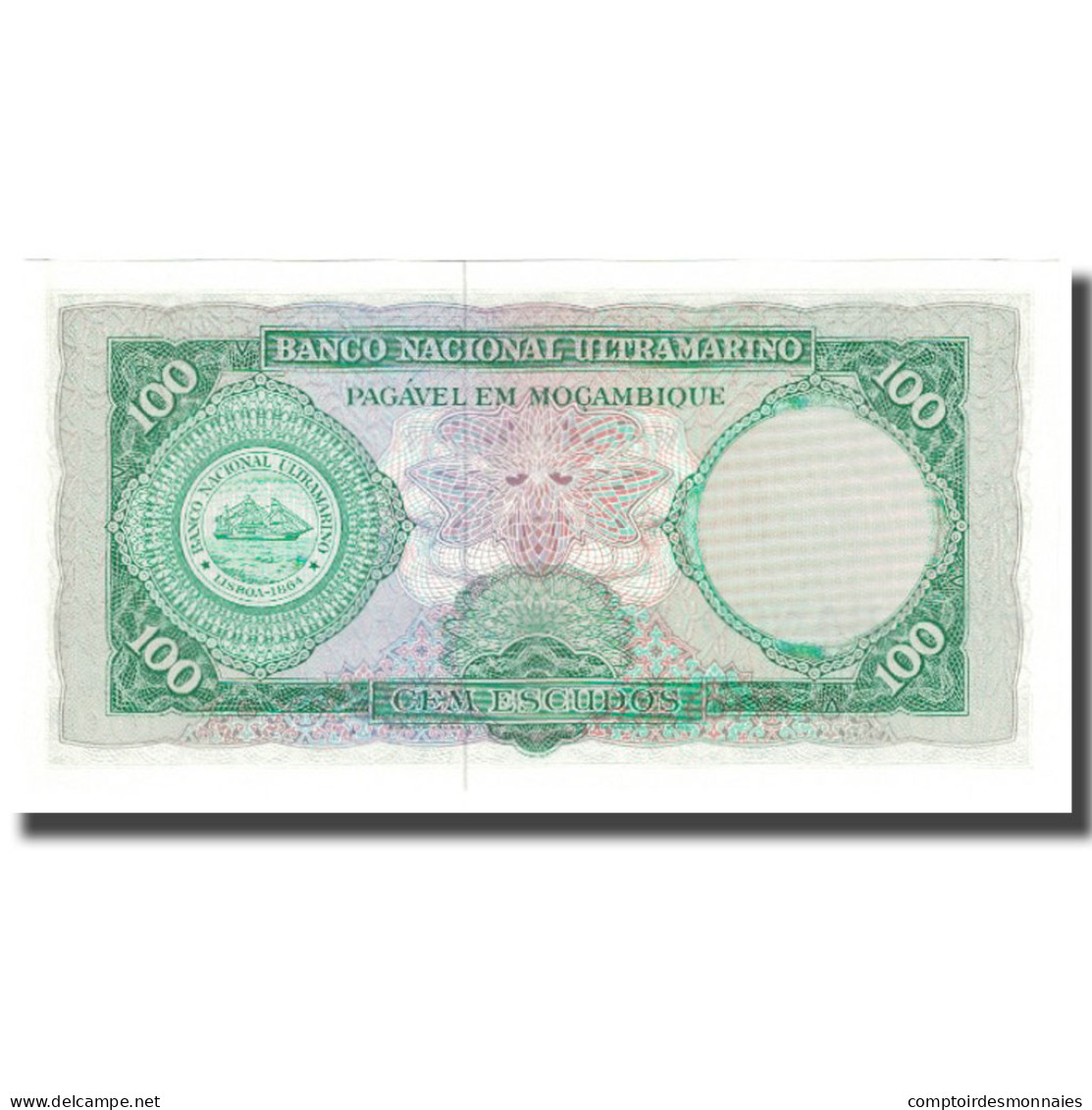 Billet, Mozambique, 100 Escudos, 1961, 1961-03-27, KM:117a, SPL - Mozambique