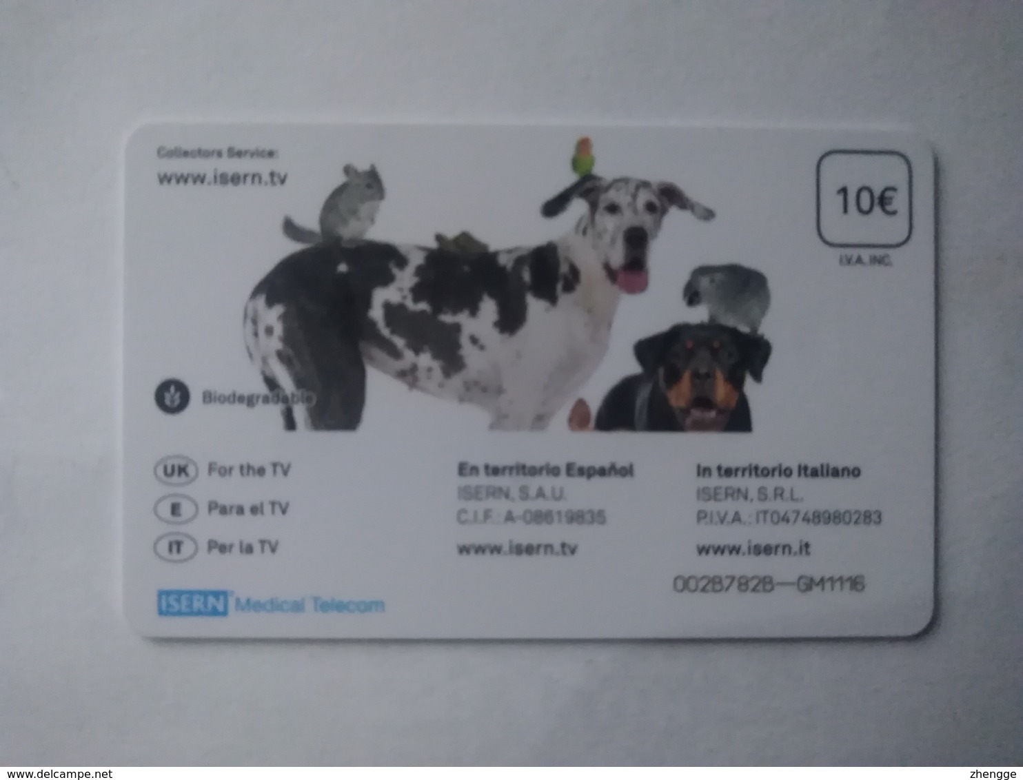 Spain Hospital TV Access Card, (1pcs) - [4] Sammlungen