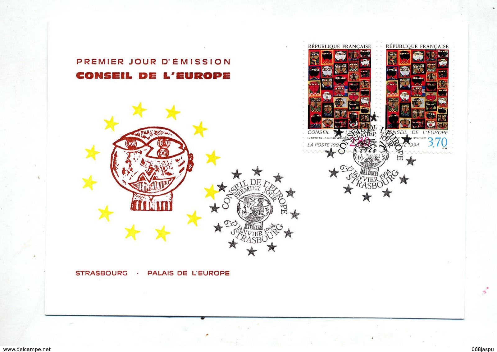 Carte Maximum 1999 Strasbourg Conseil Europe - 1990-1999