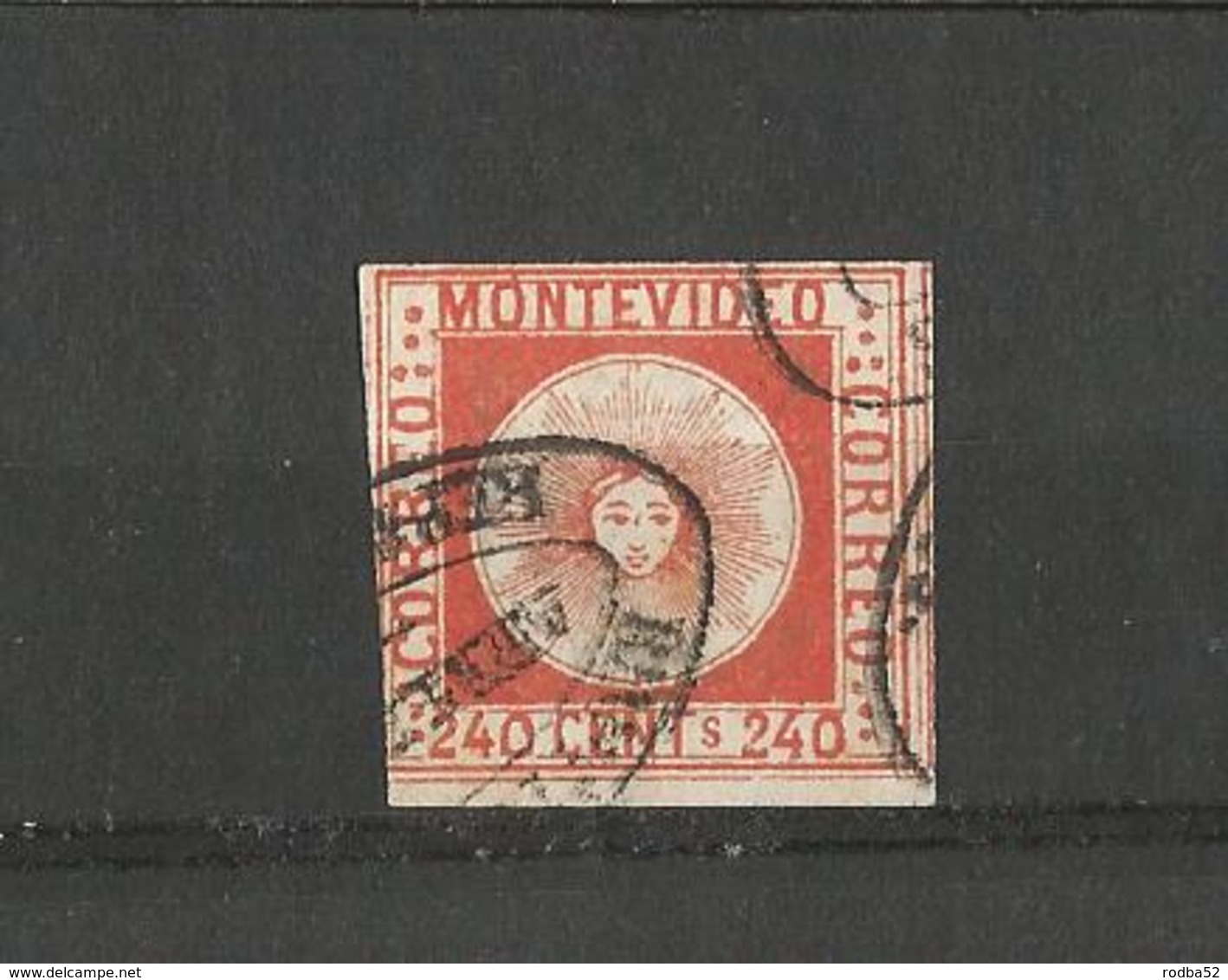 Timbre Uruguay - Sperati Forgery Montevideo 240 Centesimos Rare - Uruguay