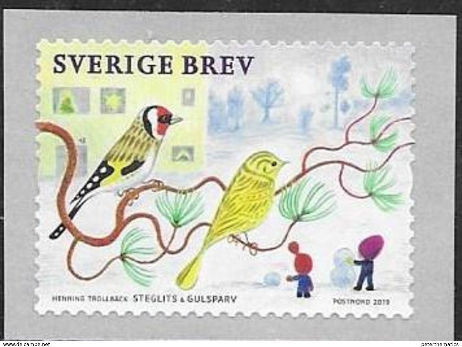 SWEDEN, 2019, MNH, BIRDS, SMALL BIRDS, 1v - Altri & Non Classificati