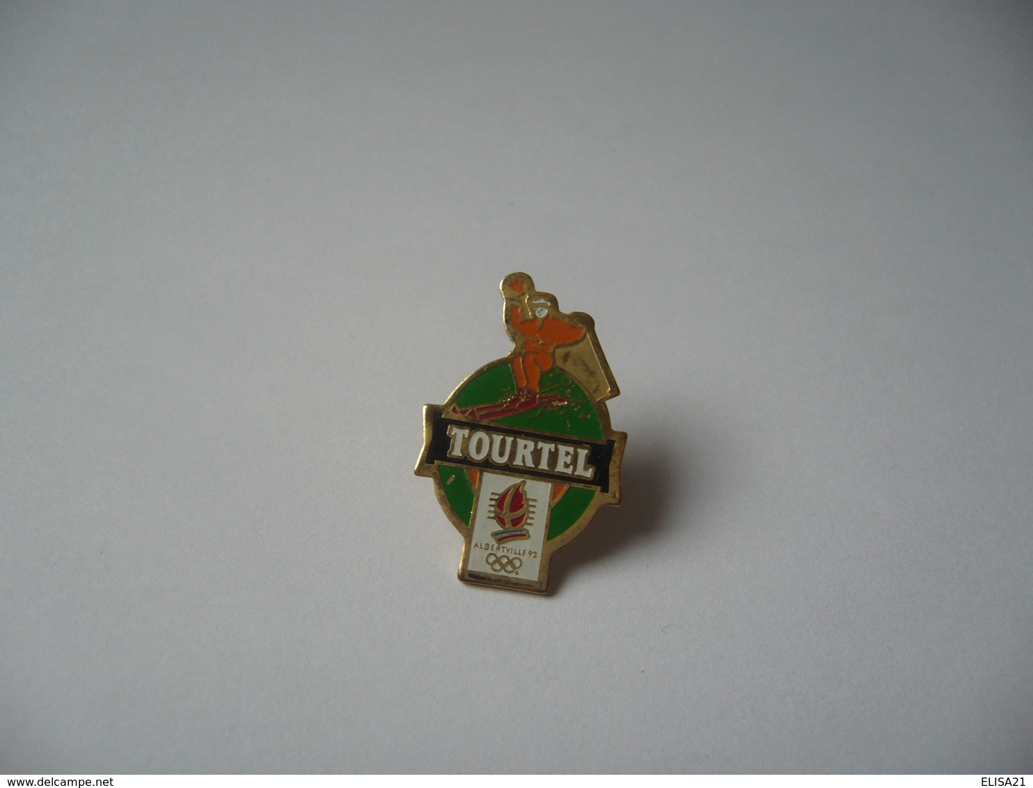 PIN'S PINS TOURTEL THÈME BIÈRE SANS ALCOOL ET SPORT JEUX OLYMPIQUES ALBERVILLE 92 - Bier