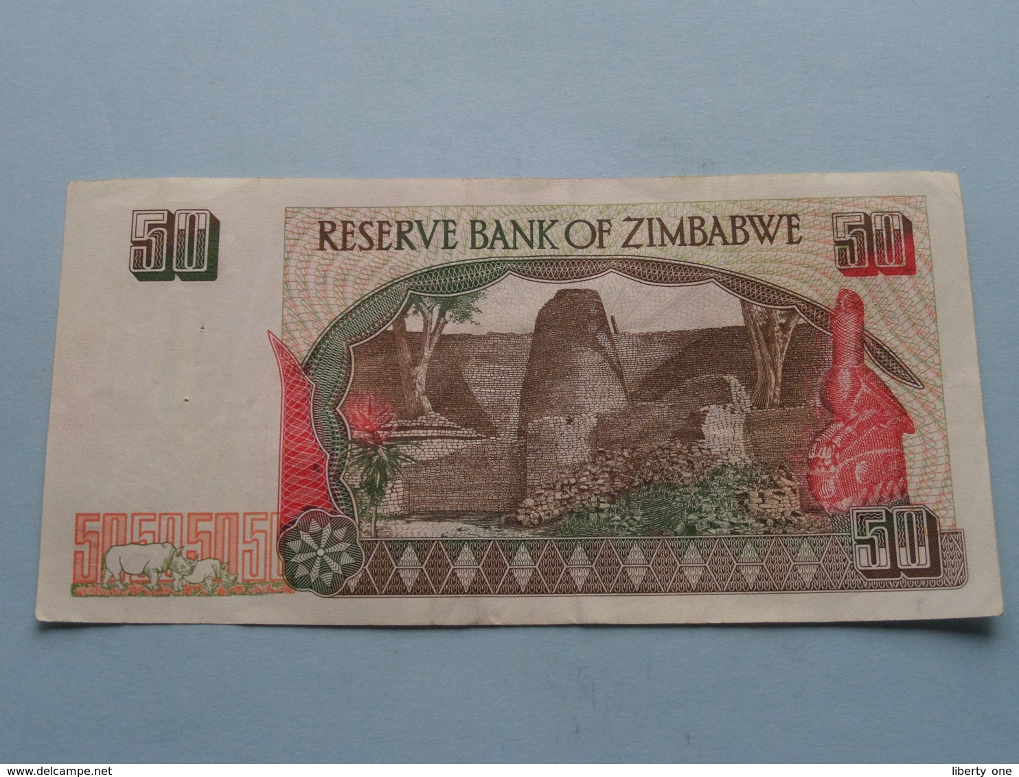 50 - FIFTY DOLLARS ( EG2858366 ) Reserve Bank Of Zimbabwe ( For Grade, Please See Photo ) ! - Zimbabwe