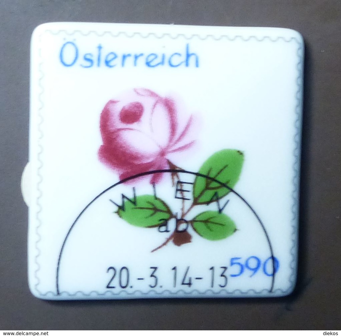 Österreich 2014 MiNr: 3127  Augarten Porzellan, Wiener Rose  Gestempelt    #5226 - Usados