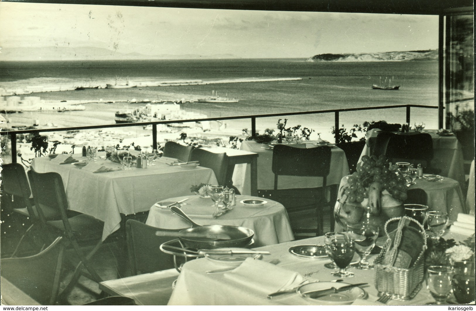 TANGER Tangier " Vue Panoramique Du Terasse Restaurant LE BALLON L'hotel VELASQUES PALACE " 1959 - Tanger