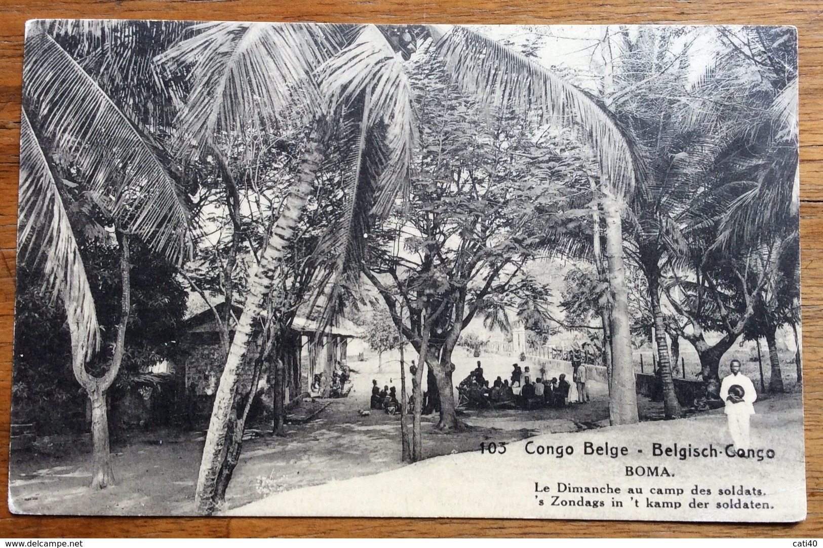 CONGO BELGE CARTE POSTALE  30 C.   BOMA  LE DIMANCHE AU CAMP DES SOLDATS CAMPO DEI SOLDATI NUOVA - Unused Stamps