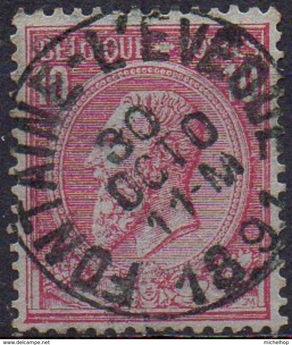 N° 46 Oblitération FONTAINE L'EVEQUE - 1884-1891 Leopoldo II