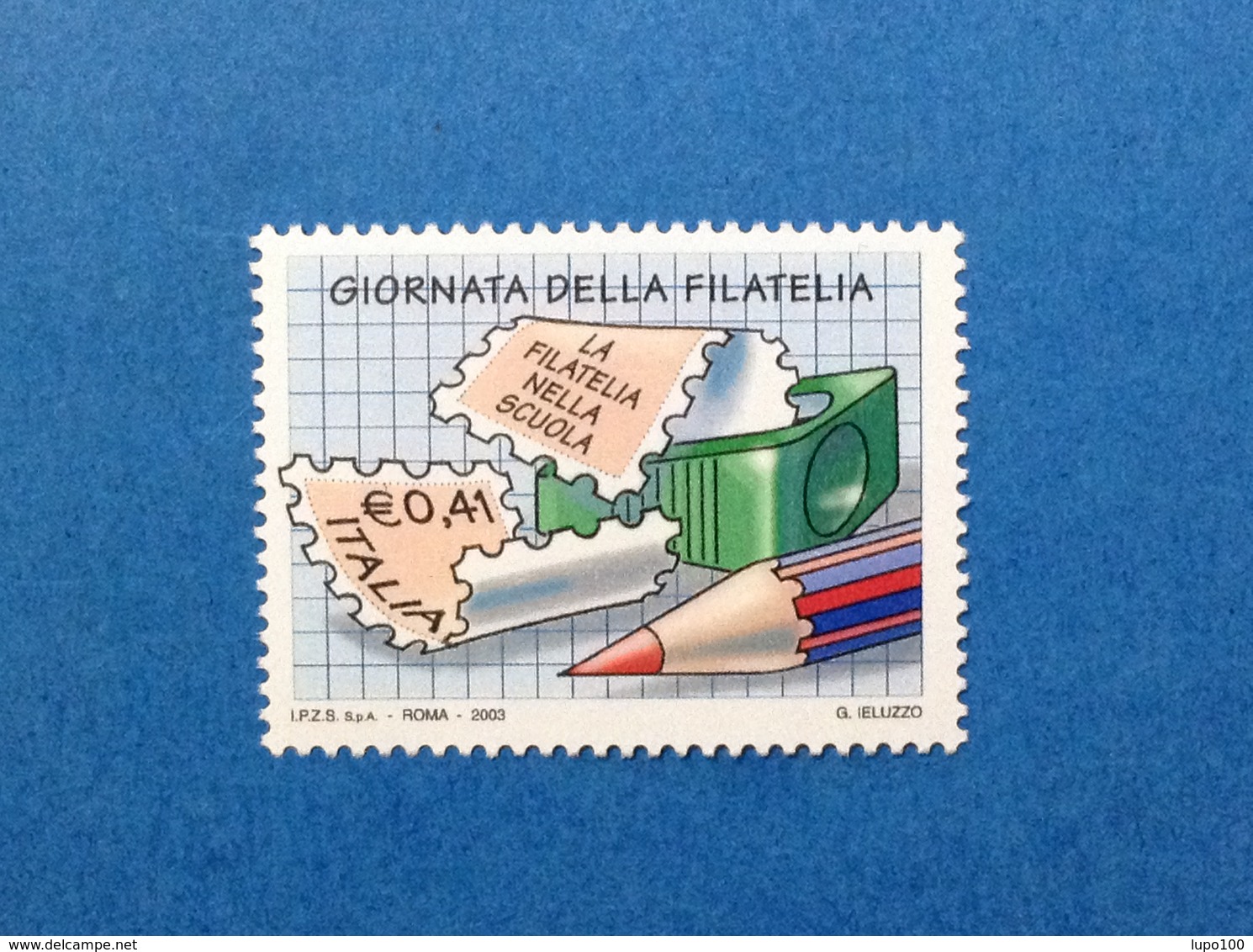 2003 ITALIA GIORNATA DELLA FILATELIA FRANCOBOLLO NUOVO ITALY STAMP NEW MNH** - 2001-10: Neufs