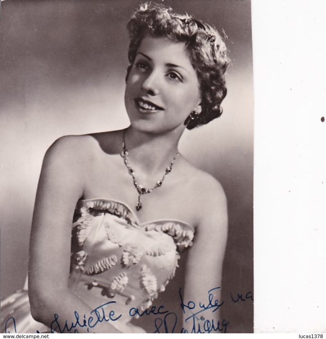 RARE ET BEL AUTOGRAPHE / SUZY BATIGNE / CHANTEUSE D OPERA - Autres & Non Classés