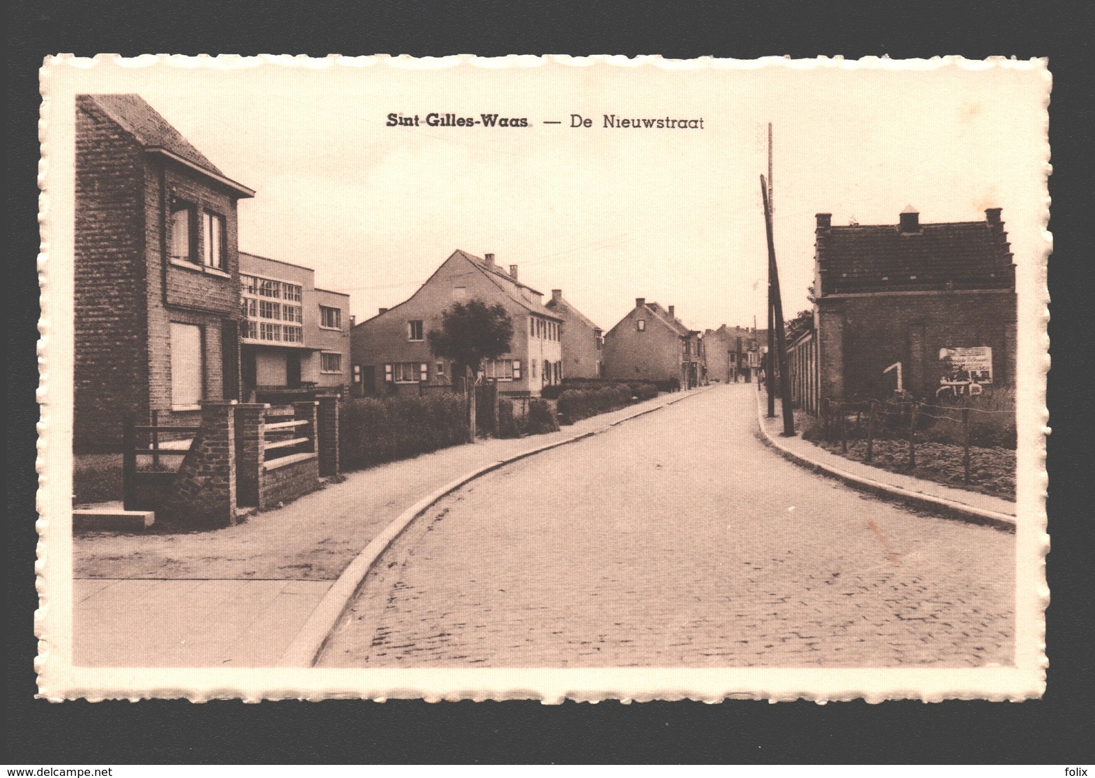 Sint-Gillis-Waas - De Nieuwstraat - Uitgave Em. Van Den Bosch - Sint-Gillis-Waas