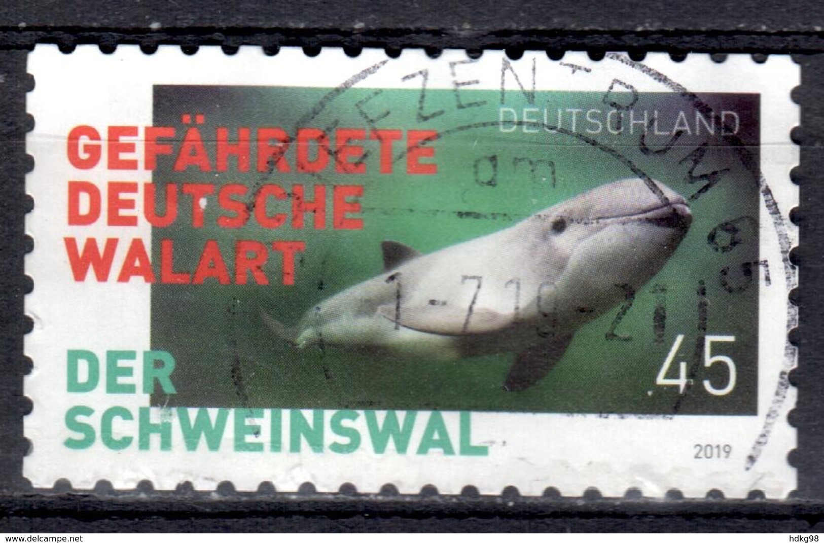 D+ Deutschland 2019 Mi 3437 Schweinswal - Usados