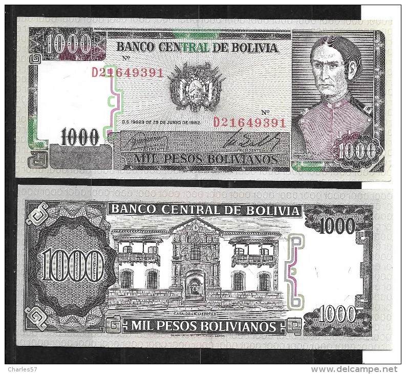Bolivie :1000 Pesos Bolivianos 1982 (pas Circulé) Neuf - Bolivie