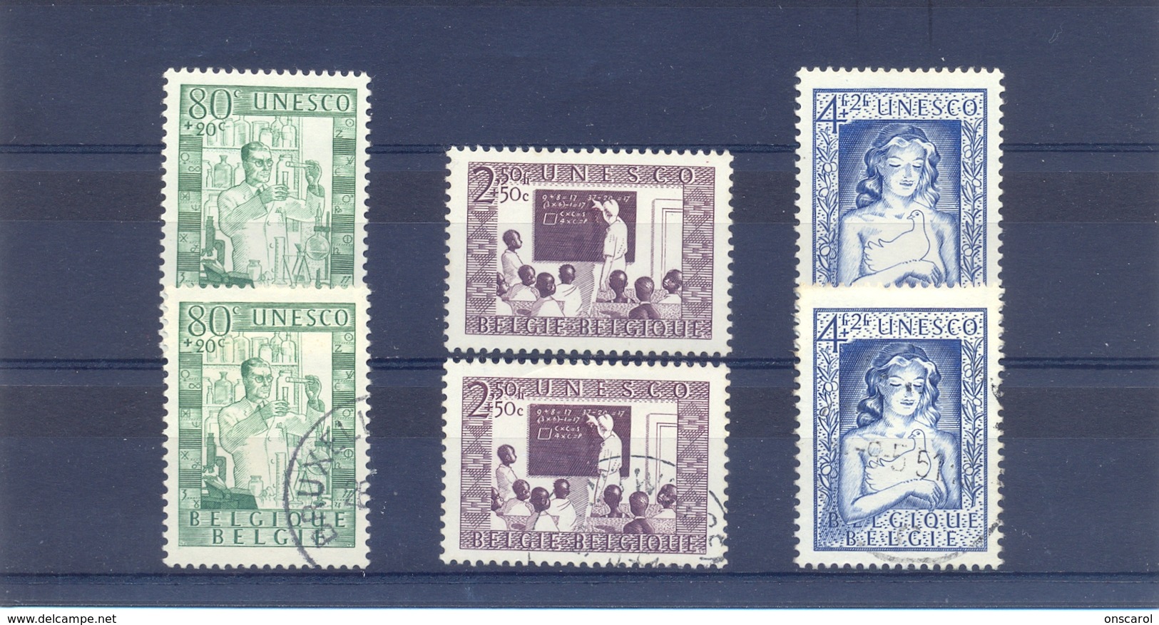 Nrs. 842/844 Gestempeld +  Postgaaf Zeer Mooi ** MNH - Neufs