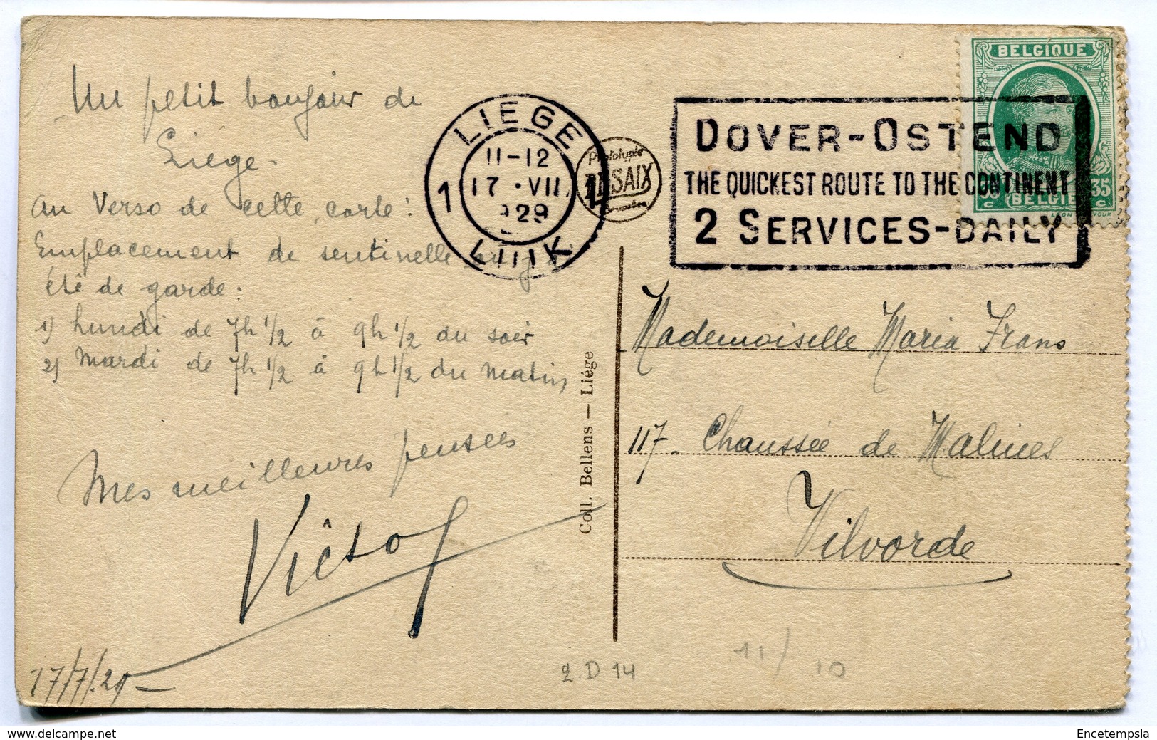 CPA - Carte Postale - Belgique - Liège - Entrée De La Citadelle Et La Sentinelle - 1929 ( I10988) - Liege