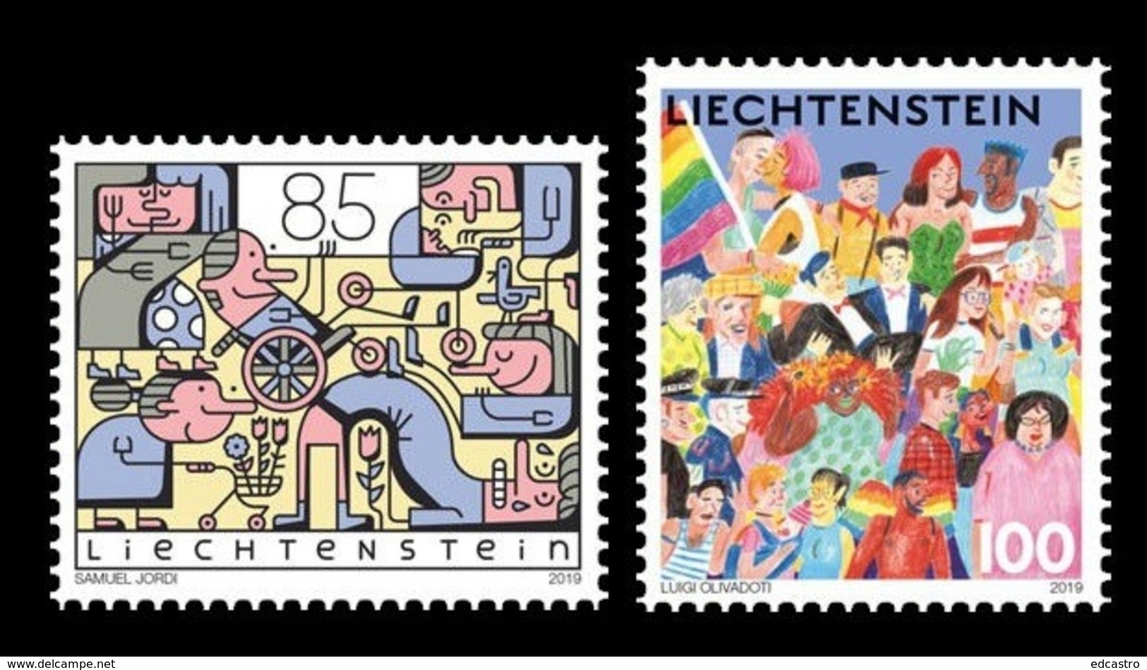 53.- LIECHTENSTEIN 2019 Diversity - Joint Issue With Switzerland - Emissioni Congiunte