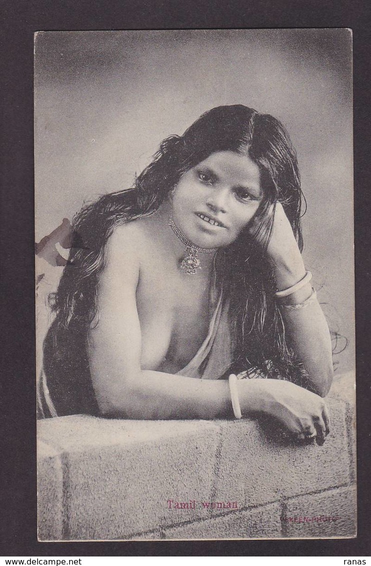 CPA Ceylan Ceylon Sri Lanka écrite Types Femme Girl Women érotisme Nude - Sri Lanka (Ceylon)