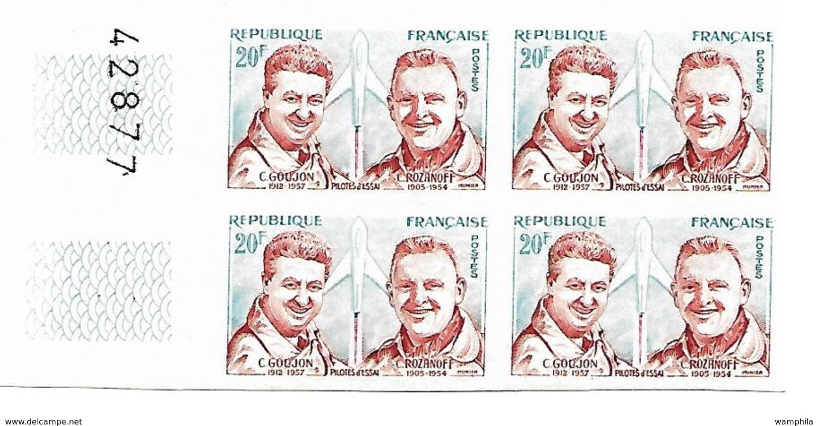 France N°1213.** Bloc De 4 Non Dentelés Cote 216€ - Ohne Zuordnung