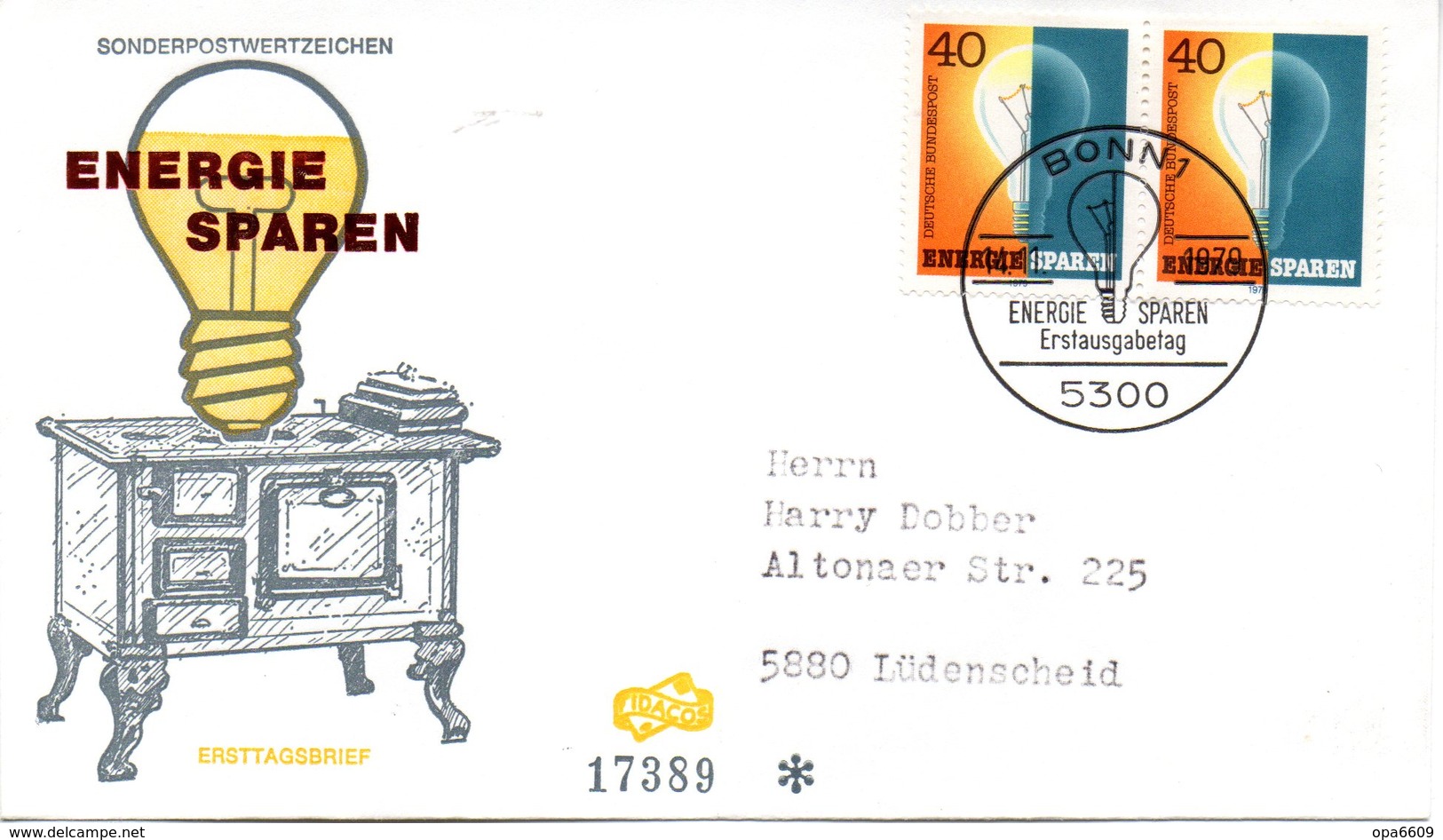 BRD Schmuck-FDC "Energie Sparen" 2x Mi.1031  ESSt BONN 1, 14.11.1979 - Sonstige & Ohne Zuordnung