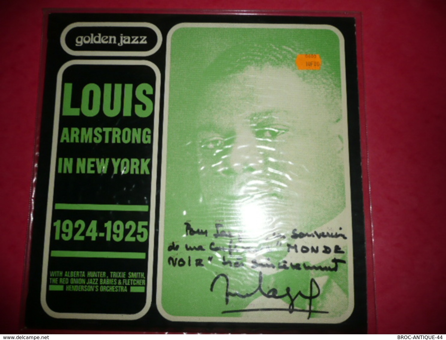 LP33 N°330 - LOUIS ARMSTRONG IN NEW YORK - 1924-1925 - COMPILATION 16 TITRES - DEDICACE A IDENTIFIER MERCI ? - Jazz