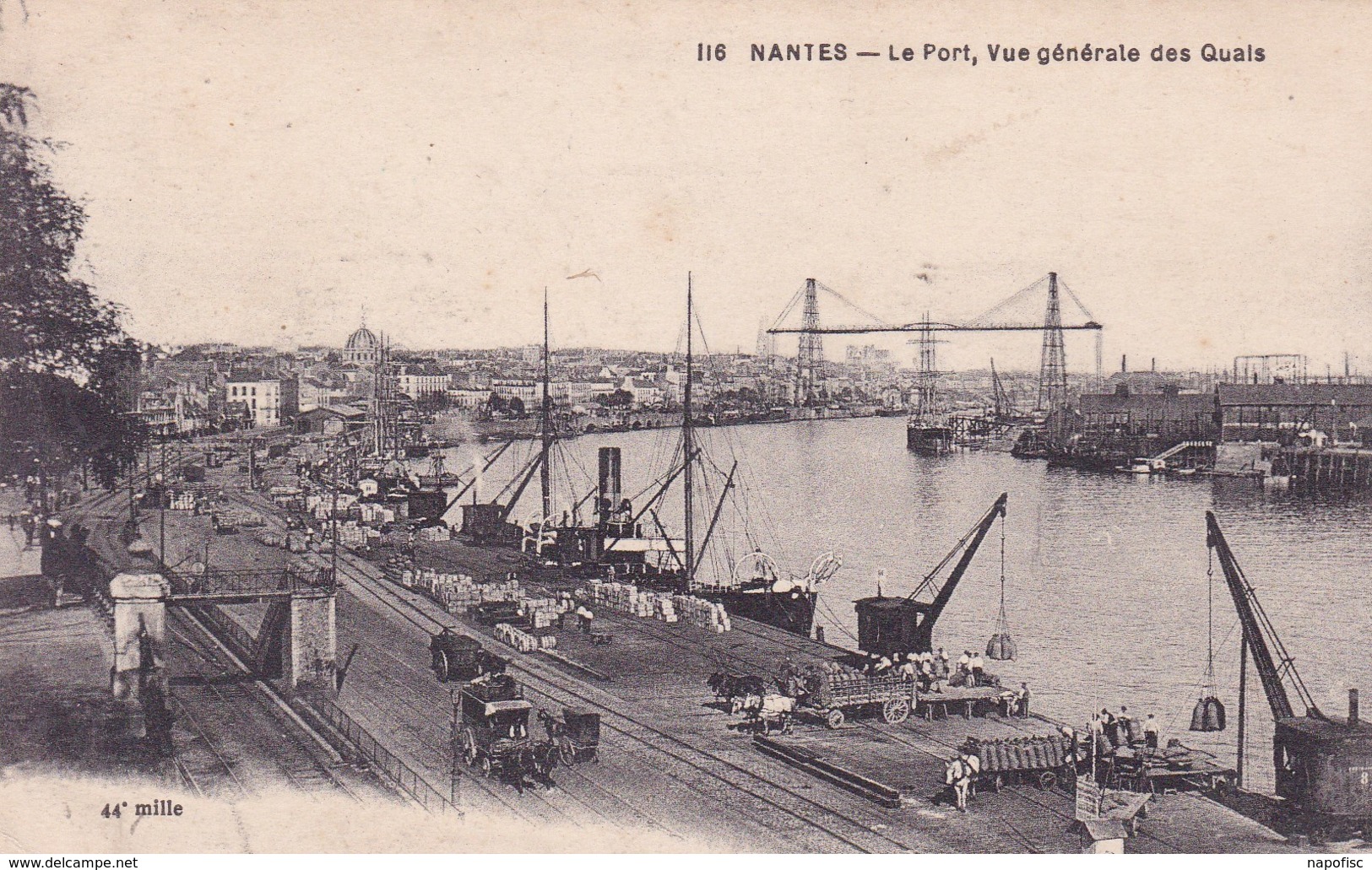 44-Nantes Vue Générale Des  Quais-Le Port - Nantes