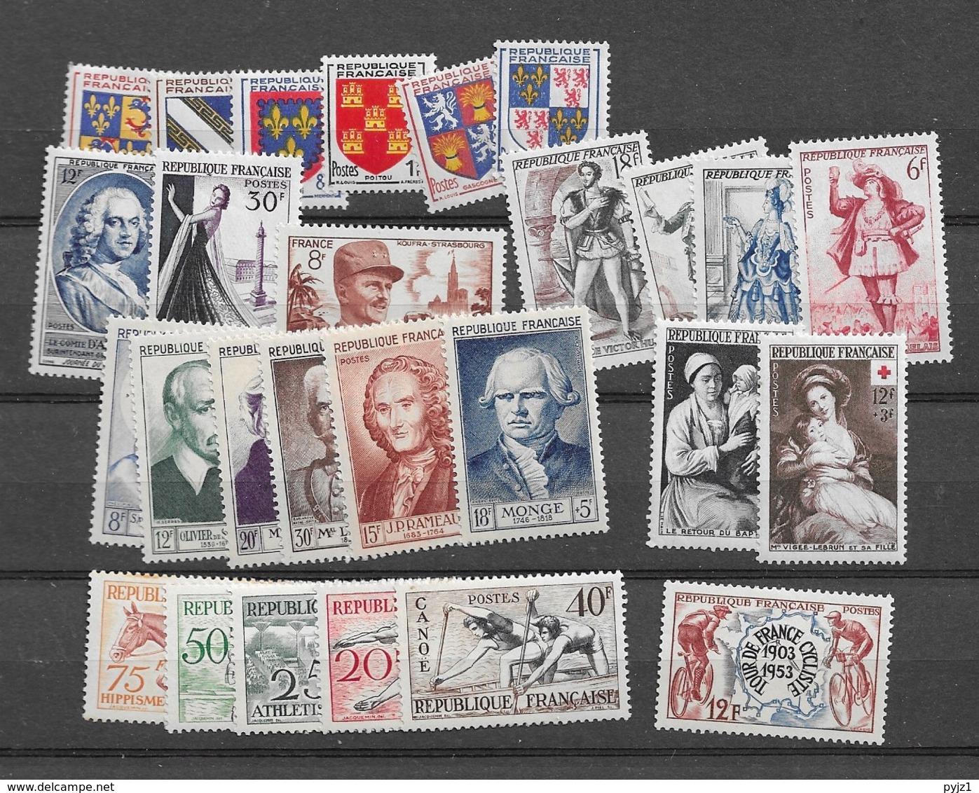 1953 MNH France Year Collection Complete According To Michel - 1950-1959