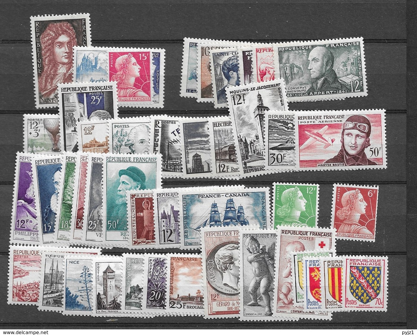 1955 MNH France Year Collection Complete According To Michel - 1950-1959