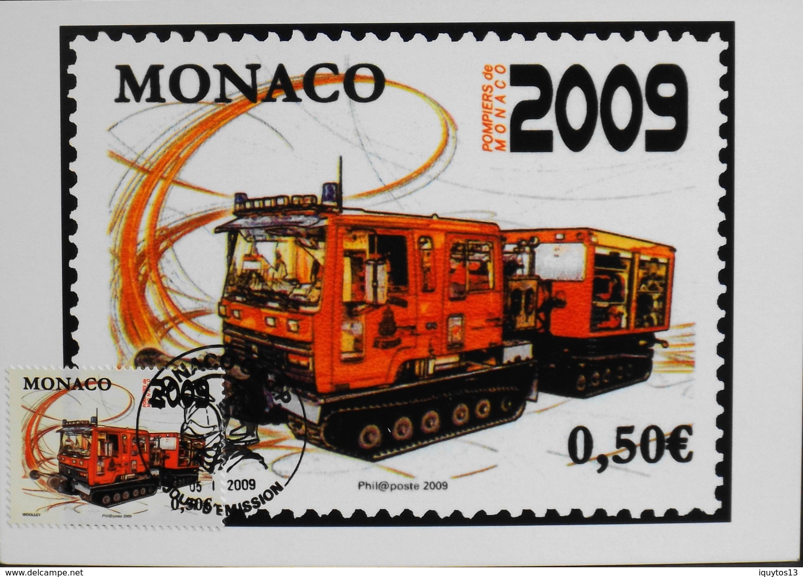 Monaco > Cartes-Maximum > 2009 - JOUR D'EMISSION - Daté 05.1.2009  - Parfait état - Cartes-Maximum (CM)