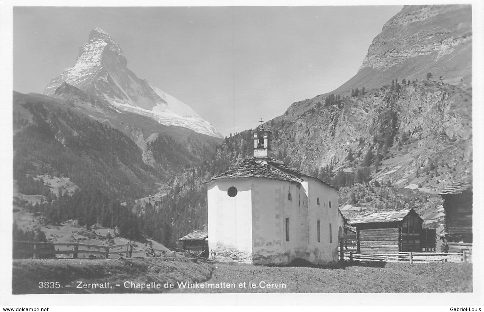 Zermatt Chapelle De Winkelmatten Et Le Cervin - Zermatt
