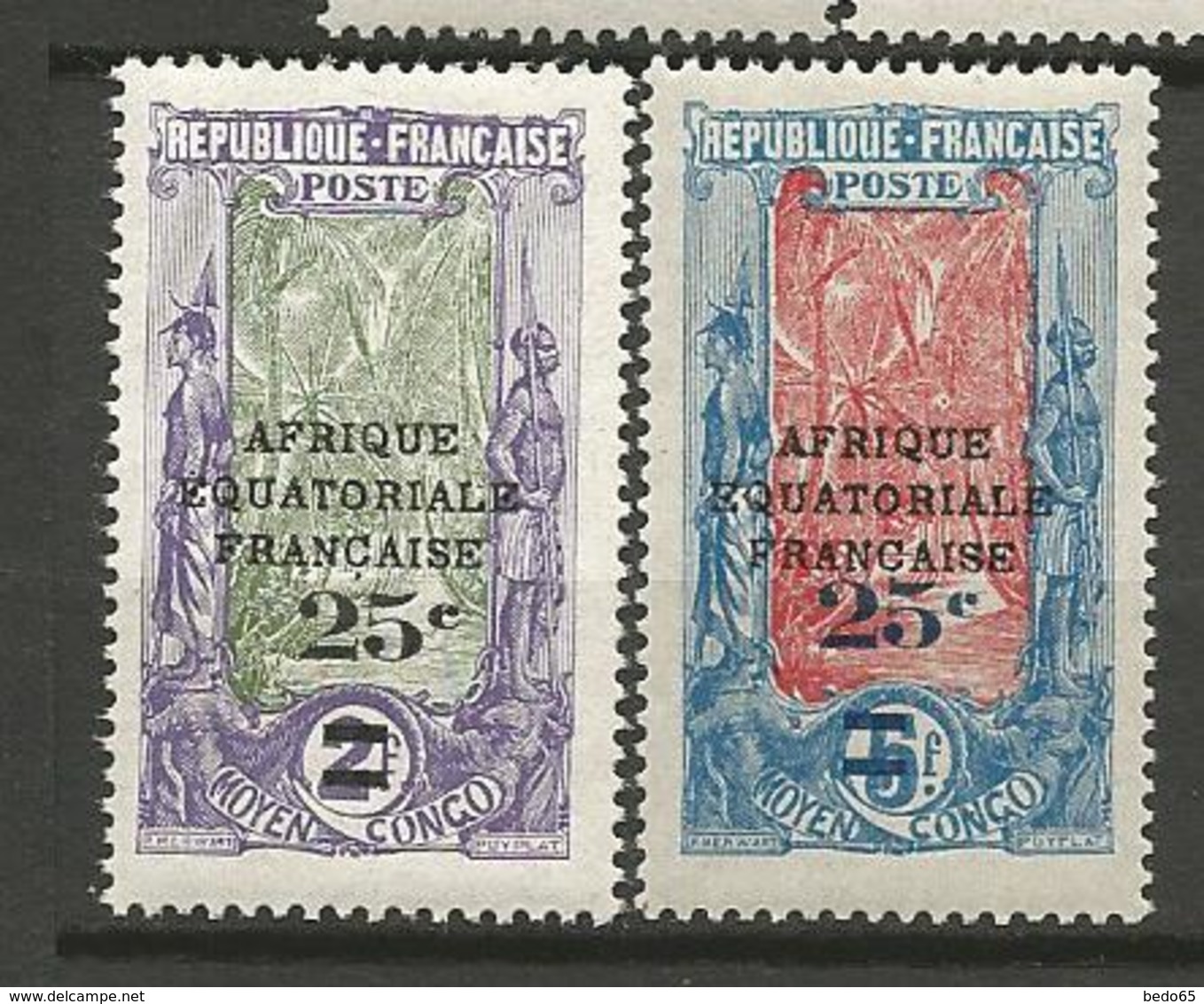 CONGO N° 89 Et 90 NEUF* TRACE DE CHARNIERE / MH - Unused Stamps