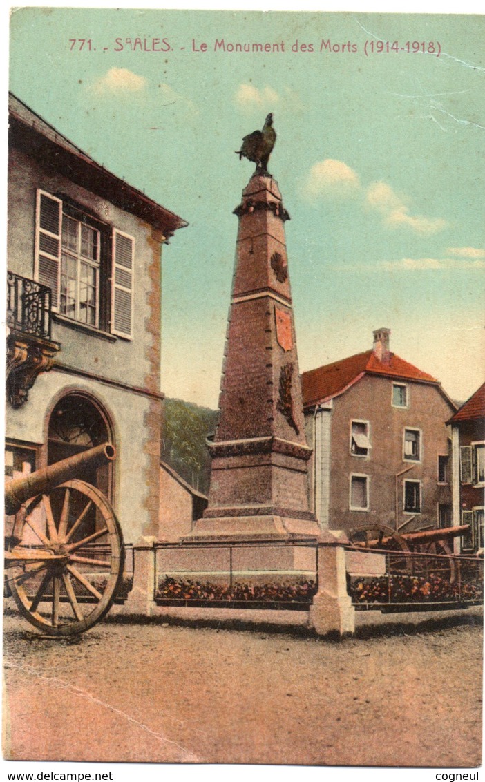 Saales - Monument Des Morts - 1914 - 1918 - Autres & Non Classés