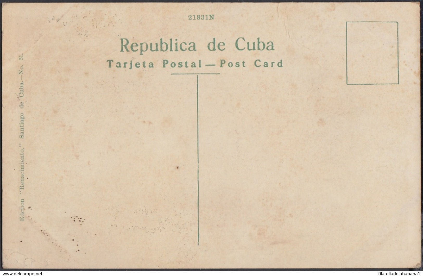 POS-440 CUBA CARIBBEAN CIRCA 1920 SANTIAGO CARRETERA PUERTO BONIATO - Cuba