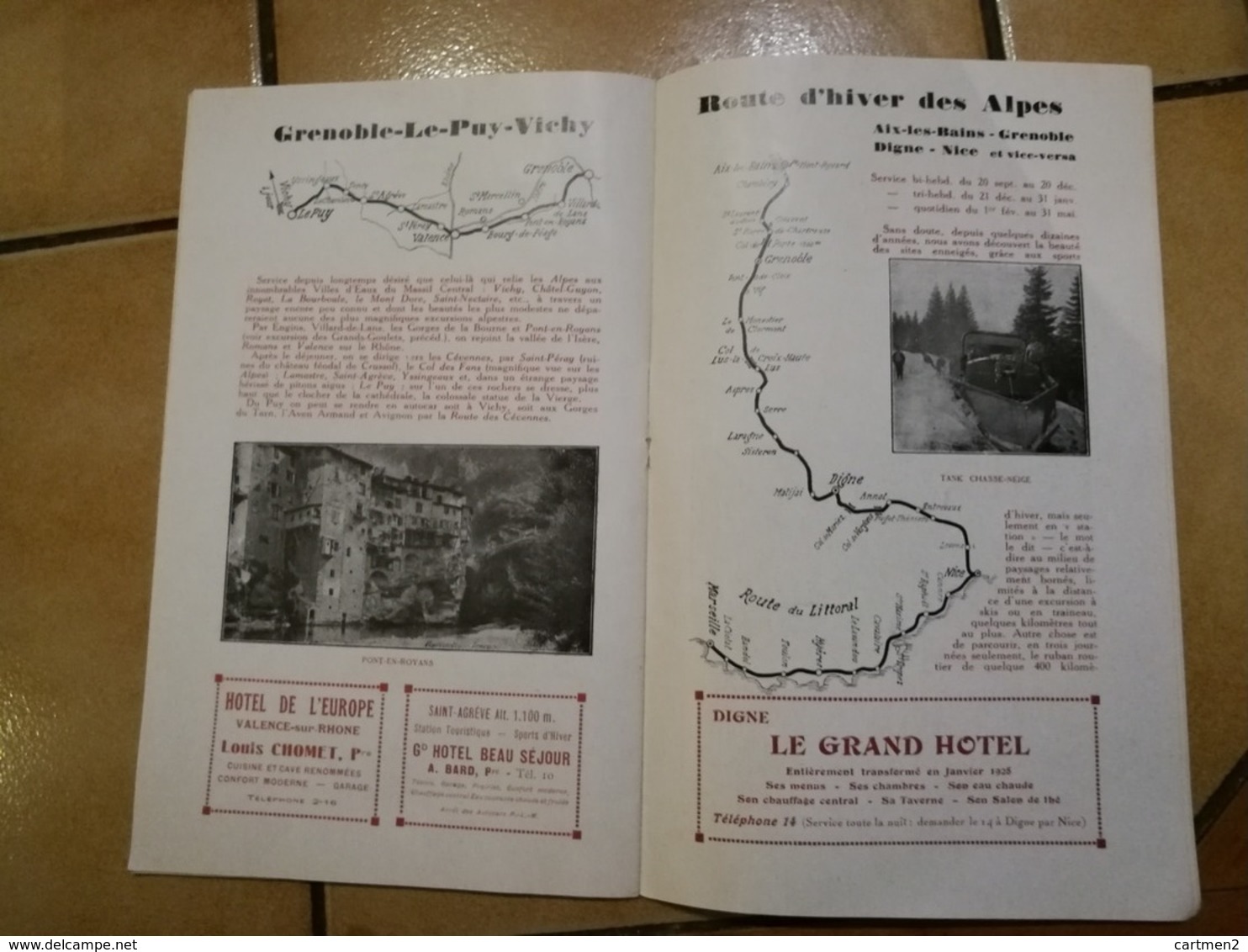 GUIDE TOURISTIQUE AUTOCARS P.L.M. ROUTE DES ALPES REPELLIN TRAFFORT GRENOBLE HORAIRE CHAMONIX MONT-BLANC VERCORS ANNECY