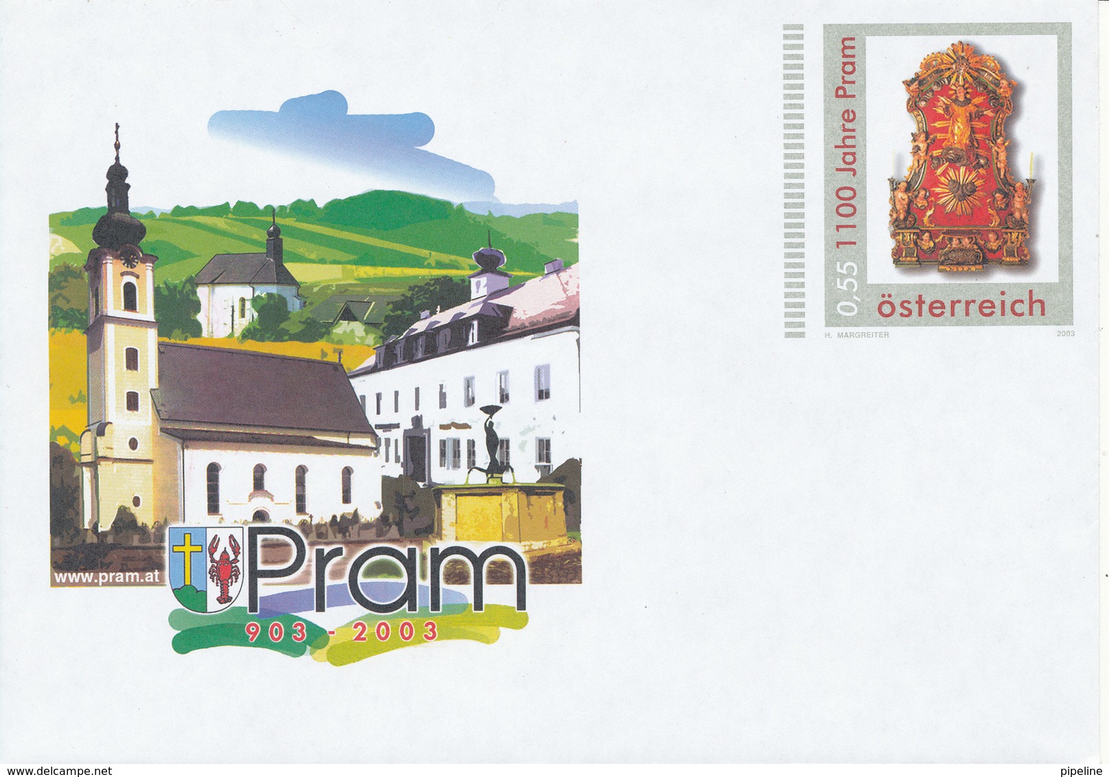 Austria Postal Stationery Cover In Mint Condition 1100 Jahre Pram 903 - 2003 - Altri & Non Classificati