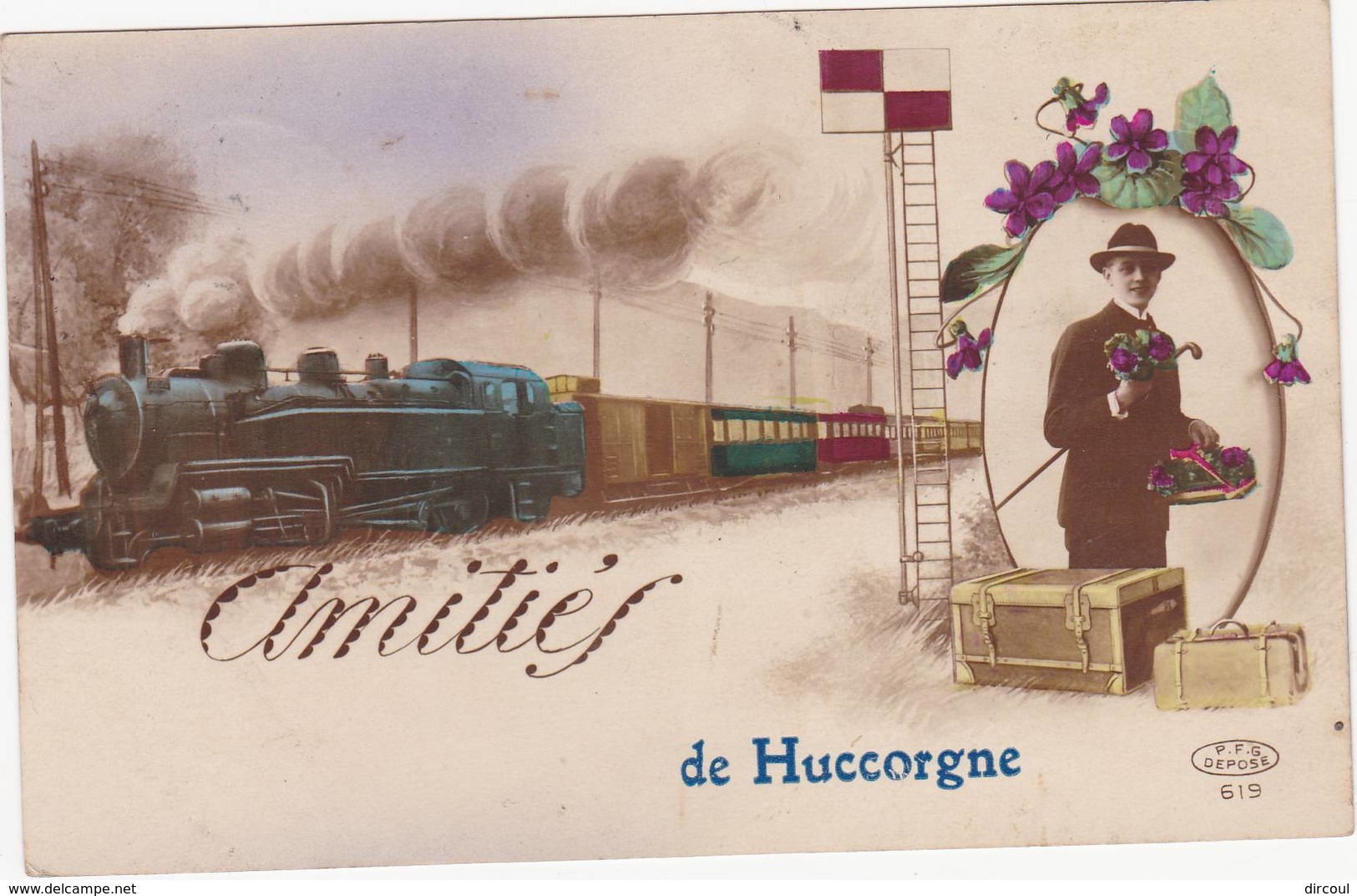 43023 -  Amitiés De  Huccorgne Envoyé  1924 - Hoei