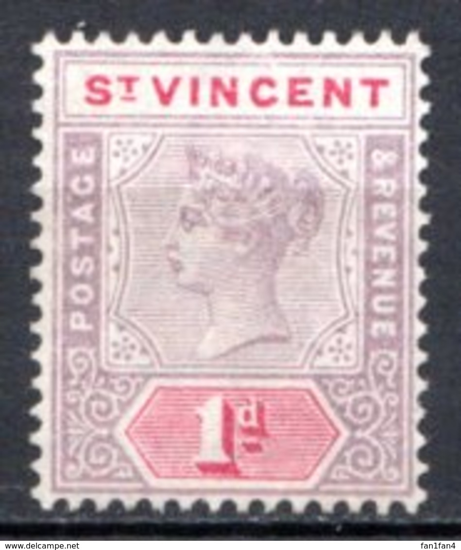 SAINT VINCENT - (Colonie Britannique) - 1899 - N° 47 - 1 P. Violet-brun Et Carmin - (Victoria) - St.Vincent (...-1979)