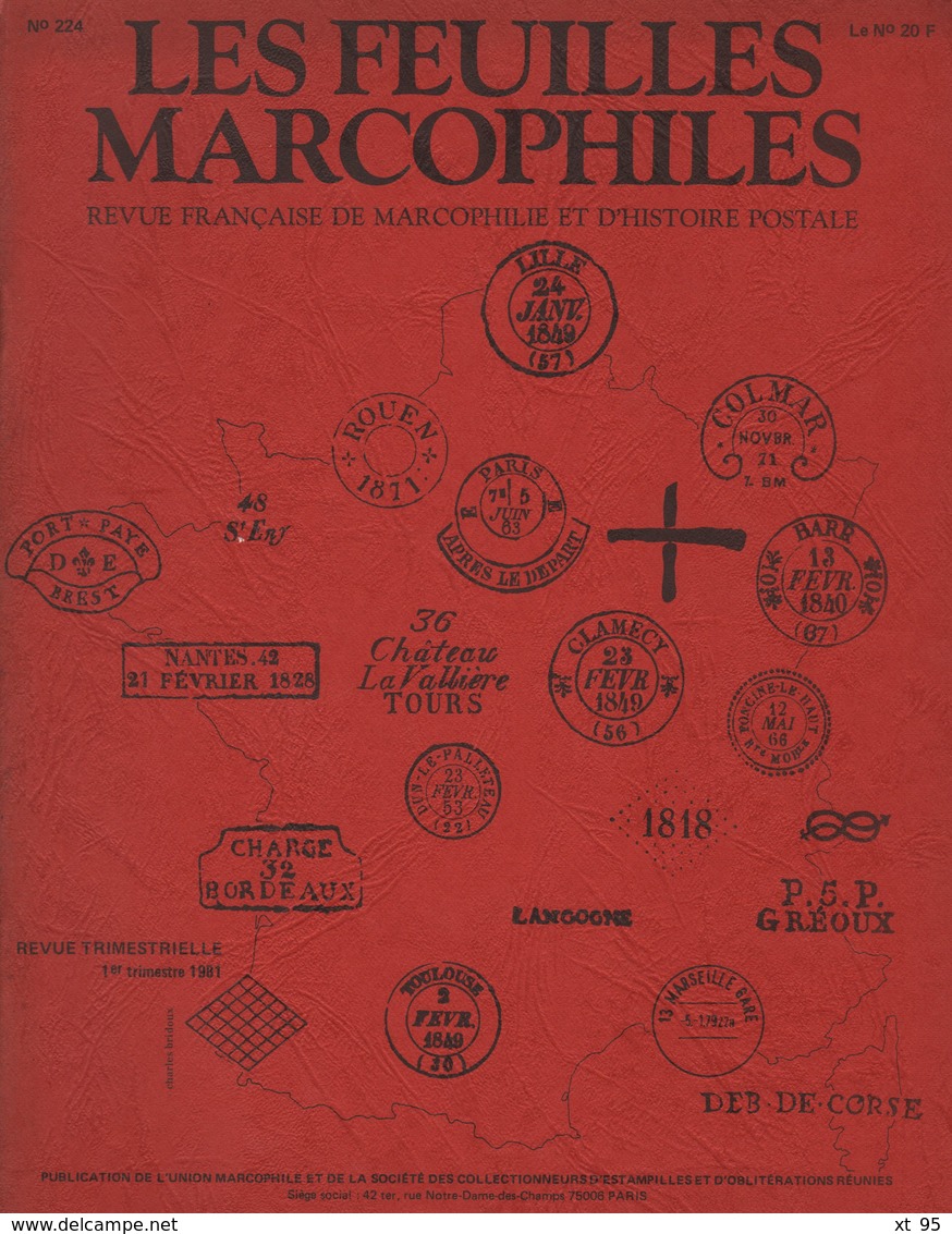 Les Feuilles Marcophiles - N°224 - Voir Sommaire - Frais De Port 2€ - Philatelie Und Postgeschichte